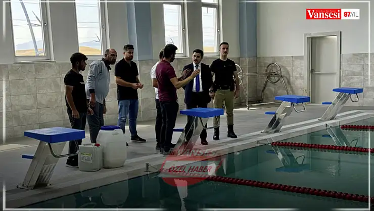 Özalp yüzme havuzu açılışa hazırlanıyor