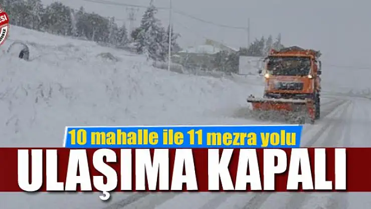 Van'da 10 mahalle ile 11 mezra yolu ulaşıma kapalı 