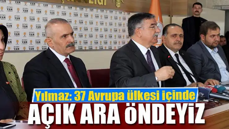 Yılmaz: 37 Avrupa ülkesi içinde açık ara öndeyiz