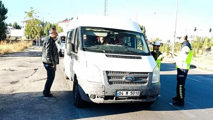 Patnos'ta taşımalı eğitim servislerinde güvenlik denetimi