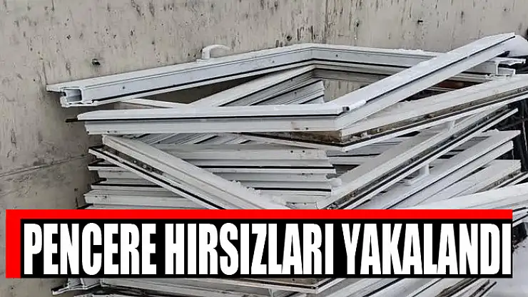 Pencere hırsızları yakalandı