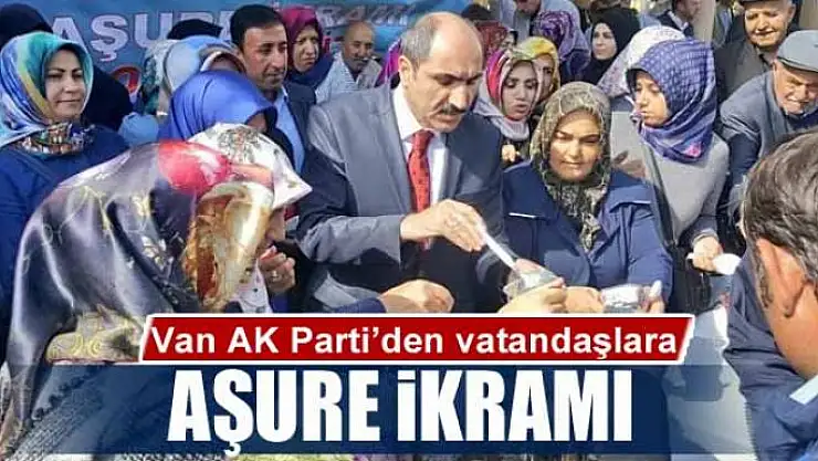 Van AK Parti'den vatandaşlara aşure ikramı
