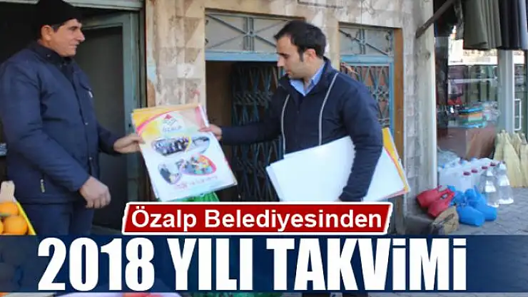 Özalp Belediyesinden 2018 yılı takvimi 