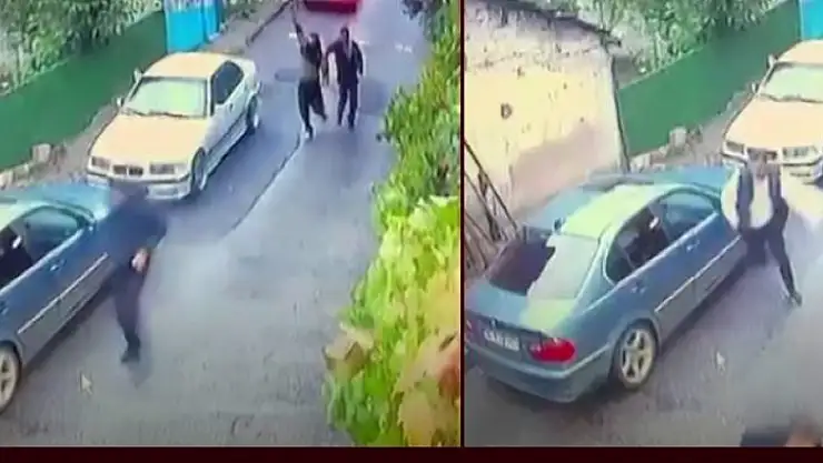 Rastgele ateş açıp bir genci kaçırdılar