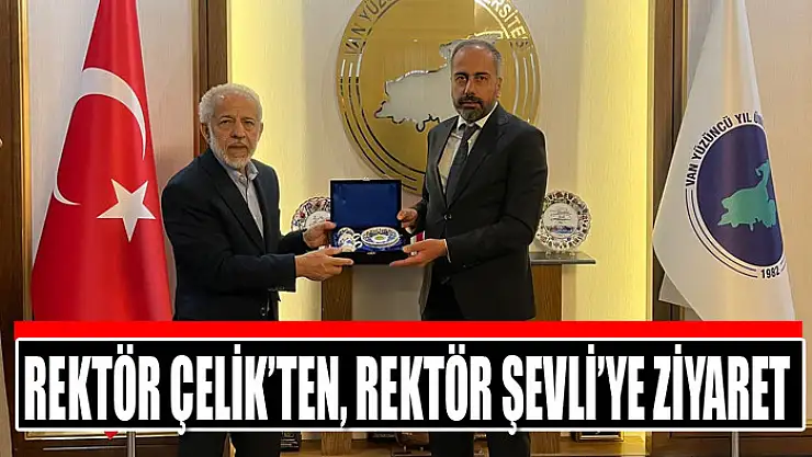 Rektör Çelik'ten, Rektör Şevli'ye ziyaret