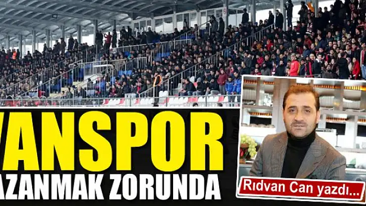 Vanspor kazanmak zorunda