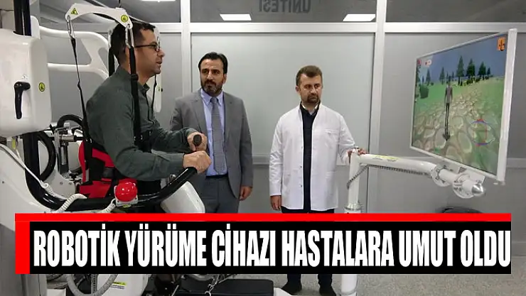 Robotik yürüme cihazı hastalara umut oldu