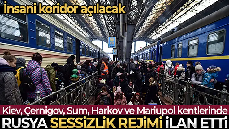 Rusya, Ukrayna'da sivillerin tahliyesi için 'sessizlik rejimi' ilan etti