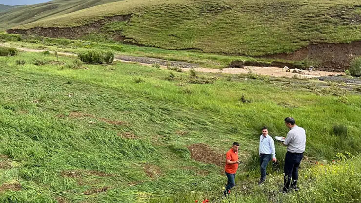 Saray'da yağışlar tarım alanlarına zarar verdi