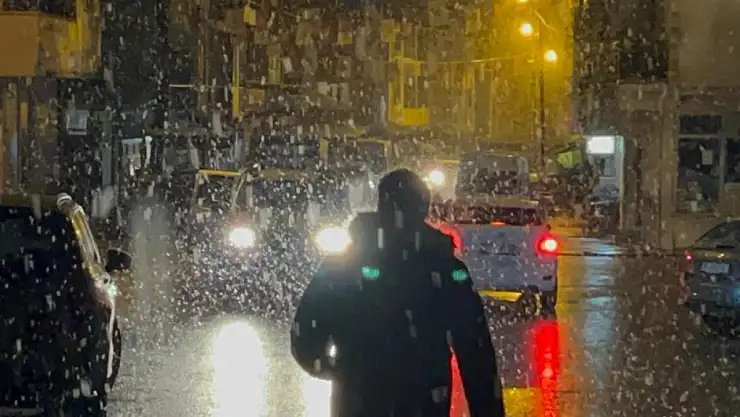 Sarıkamış'ta kış yeniden başladı