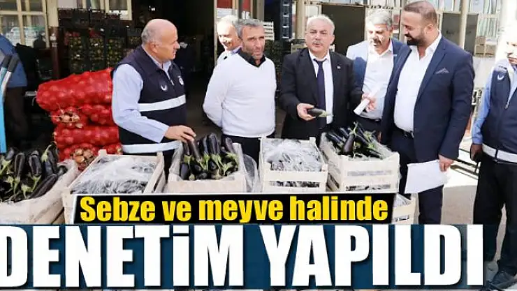 Sebze ve meyve halinde denetim