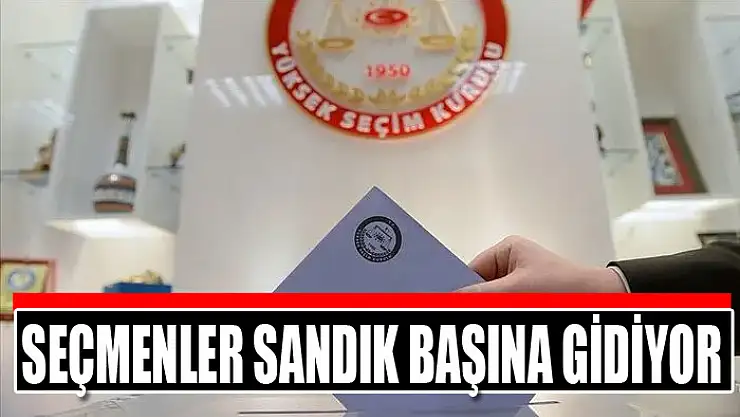 Seçmenler sandık başına gidiyor