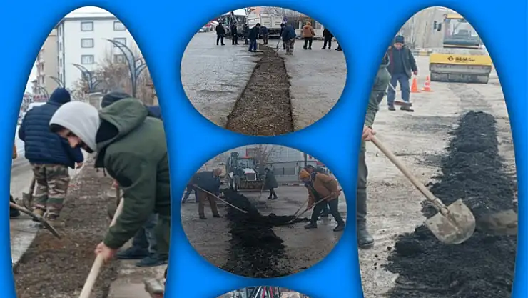 Şehitler Caddesin'de bakım onarım çalışmaları