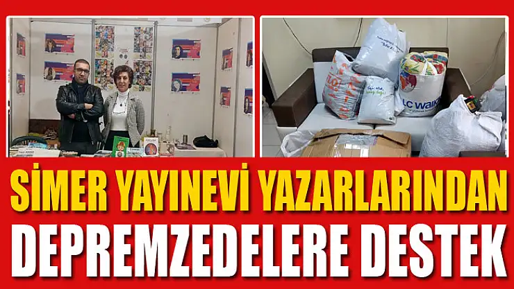 Simer Yayınevi yazarlarından depremzedelere destek