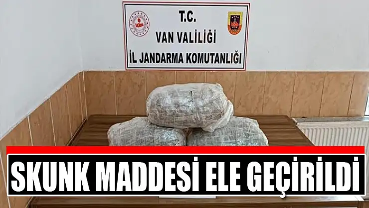 Skunk maddesi ele geçirildi
