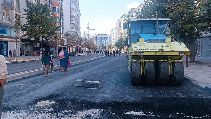 Suvaroğlu Caddesi'nde asfalt serimi başladı