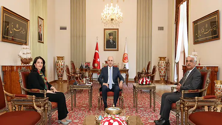 TBMM Başkanı Kurtulmuş DEM Parti İmralı heyetini kabul etti
