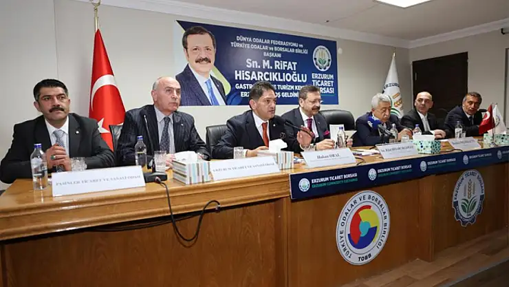 TOBB Başkanı Hisarcıklıoğlu'ndan Erzurum Ticaret Borsası'na ziyaret