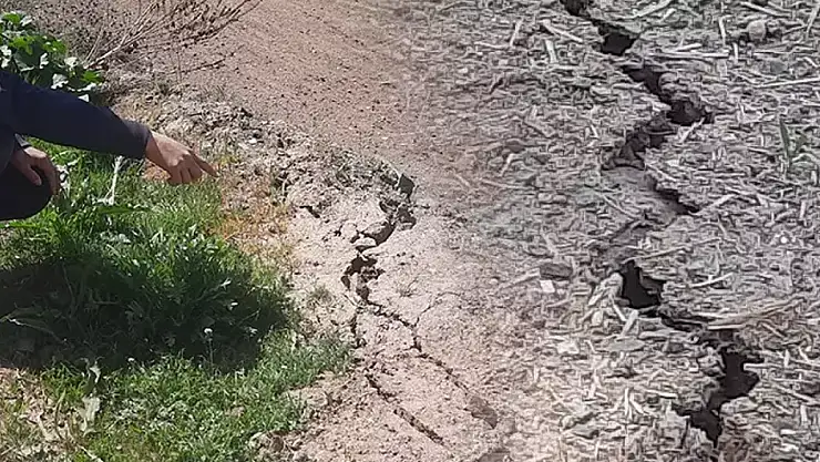 Tokat'ta deprem sonrası yollarda çatlaklar oluştu