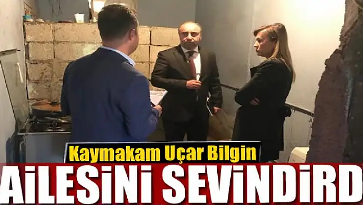 Kaymakam Uçar, Bilgin ailesini sevindirdi