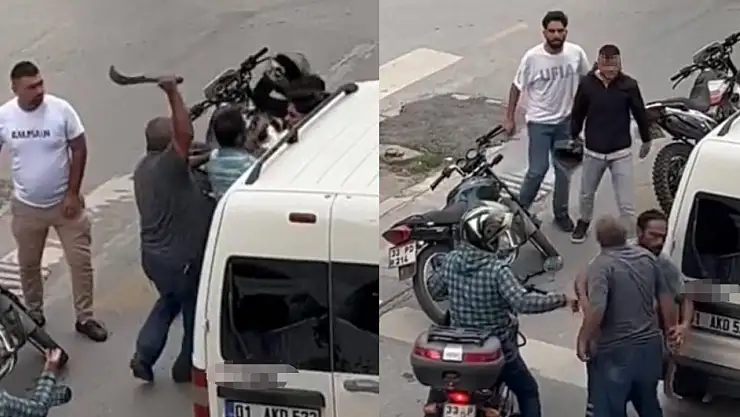 Trafikte budama bıçağı çekti ehliyeti alındı