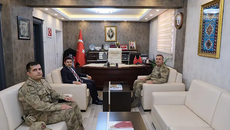 Tuğgeneral Avkıran'dan Kaymakam Bulut'a ziyaret