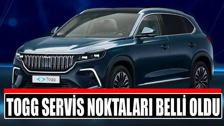 Türkiye genelinde Togg servis noktaları belli oldu