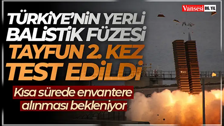 Türkiye'nin yerli balistik füzesi  test atışı gerçekleştirildi