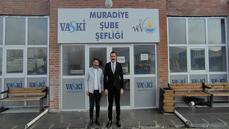 Türkmenoğlu'ndan VASKİ Muradiye Şube Şefliğine ziyaret