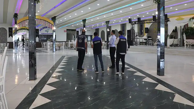 Tuşba'da düğün salonlarına sıkı denetim