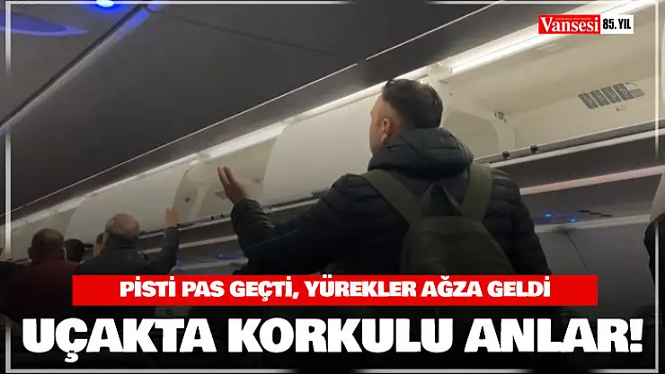 Uçakta korku dolu anlar