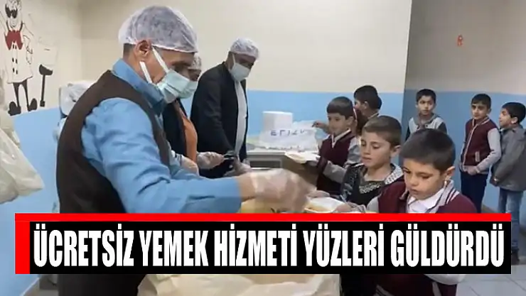 Ücretsiz yemek hizmeti yüzleri güldürdü