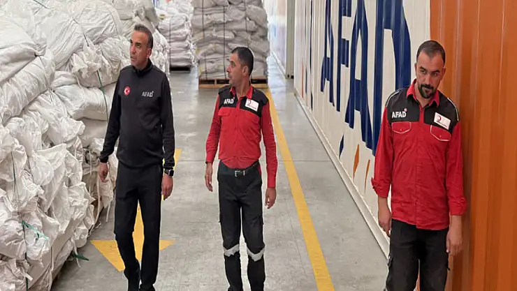 Ulutaş: Lojistik depolarımız afet anında hayat kurtaracak