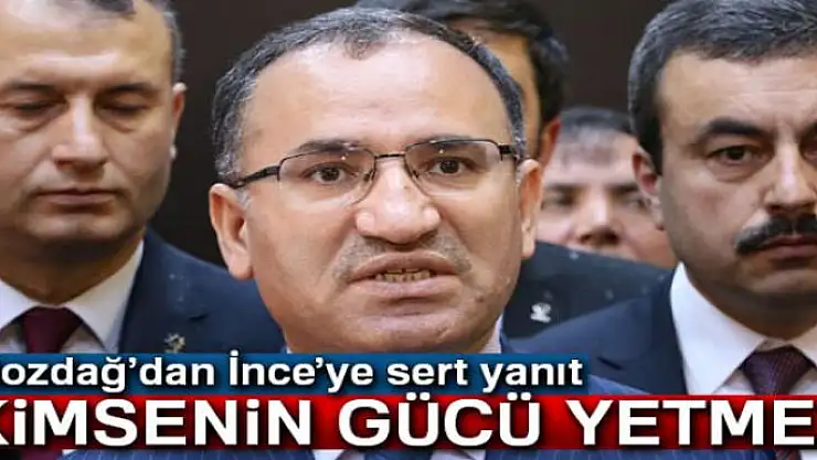 Bozdağ: 'İsmail Paşa'nın apoletlerini sökmeye kimsenin gücü yetmez'
