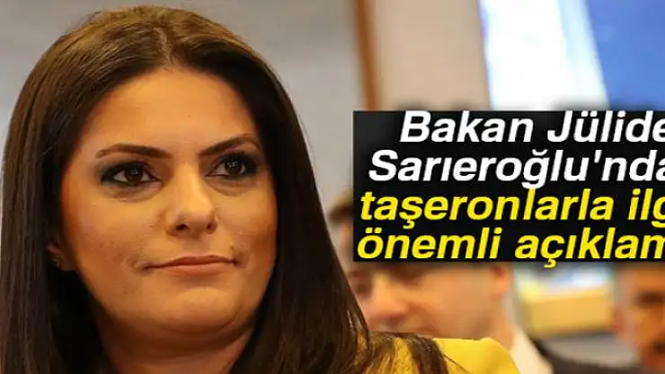 Bakan Jülide Sarıeroğlu'ndan önemli taşeron açıklaması