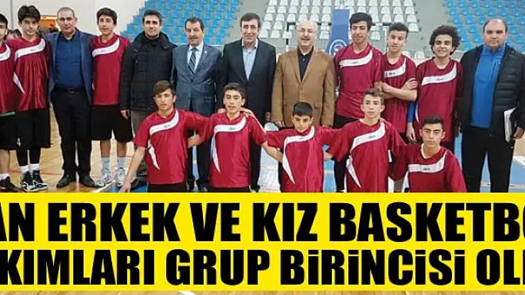 Van erkek ve kız basketbol takımları grup birincisi oldu