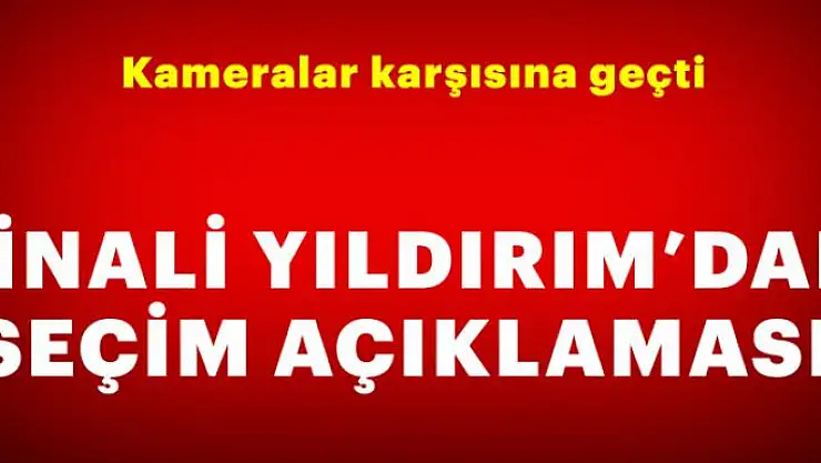 Binali Yıldırım açıklamalarda bulunuyor...