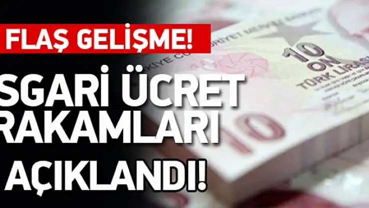 Asgari ücret açıklandı!