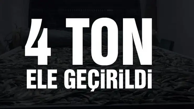 4 ton ele geçirildi