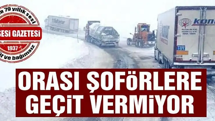 Orası şoförlere geçit vermiyor