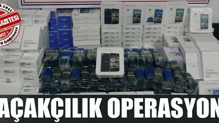 Van'da kaçak cep telefonu operasyonu
