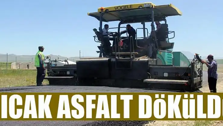 Van'da sıcak asfalt çalışması