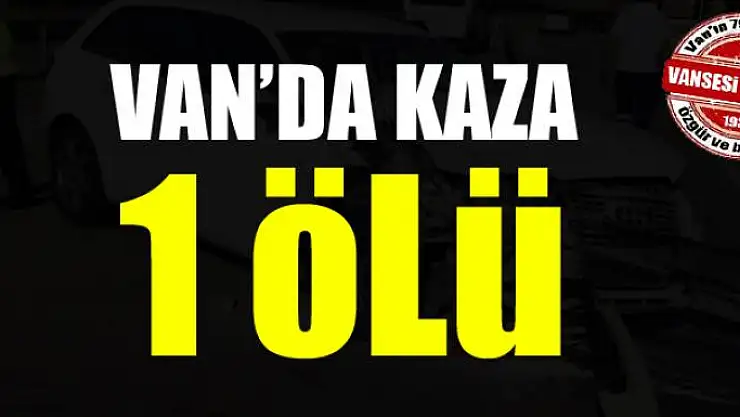 Van'da trafik kazası 1 ölü