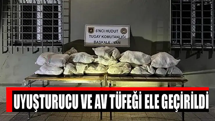 Uyuşturucu ve av tüfeği ele geçirildi
