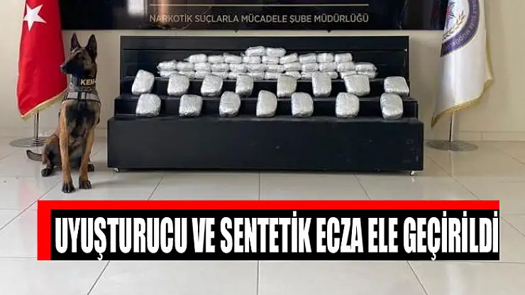 Uyuşturucu ve sentetik ecza ele geçirildi