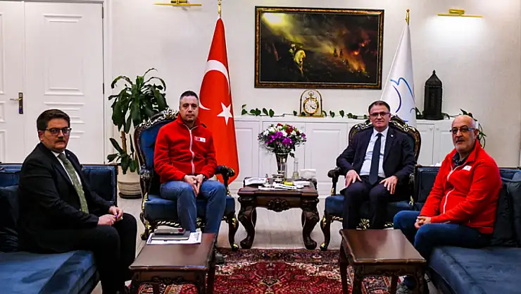 Vali Balcı, Kızılay yöneticilerini kabul etti