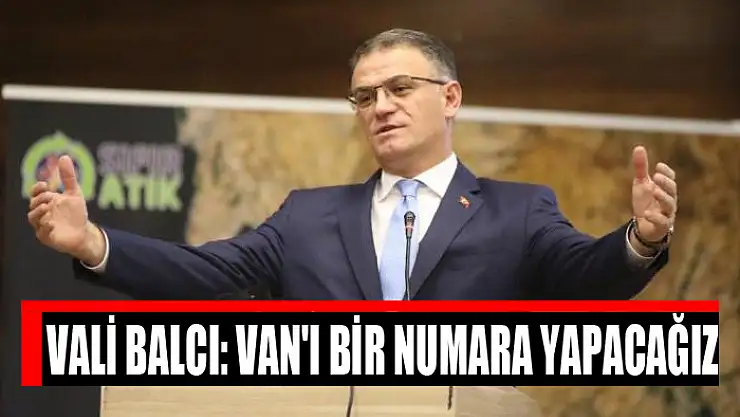 Vali Balcı: Van'ı bir numara yapacağız