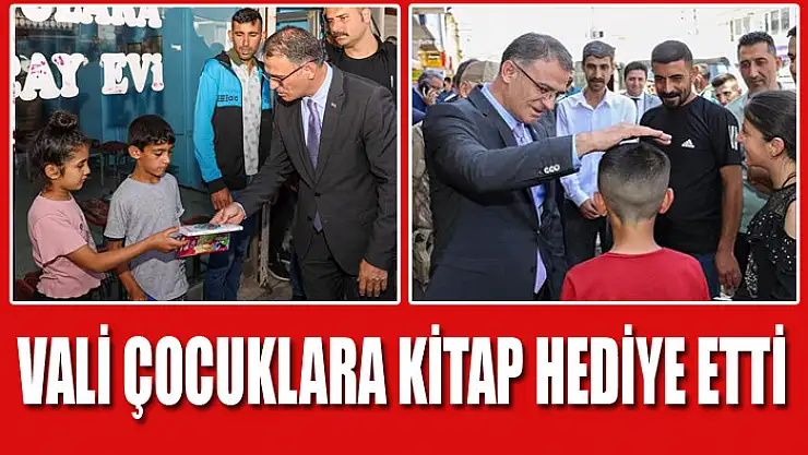 Vali çocuklara kitap hediye etti