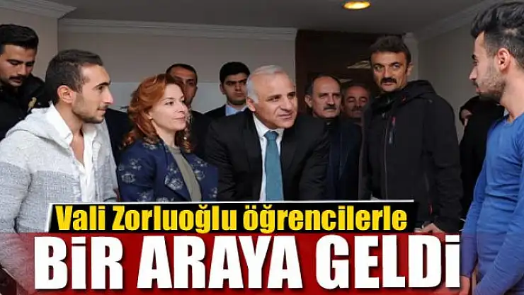 Vali Zorluoğlu öğrencilerle bir araya geldi