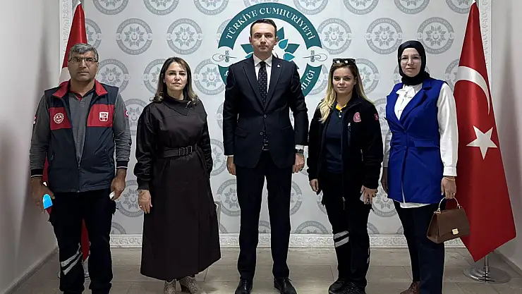 Van 112 Acil çağrı merkezi'nden Kaymakam Bakan'a ziyaret
